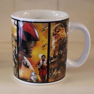 Star Wars Coffee Mug Lucas Film Ltd Rey BB-8 Finn Poe Chewbacca 12oz